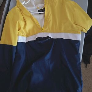 YELLOW, WHITE, NAVY BLUE Wind breaker Jacket